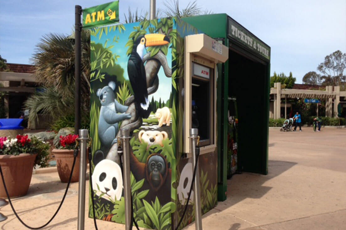 San Diego Zoo ATM Graphics