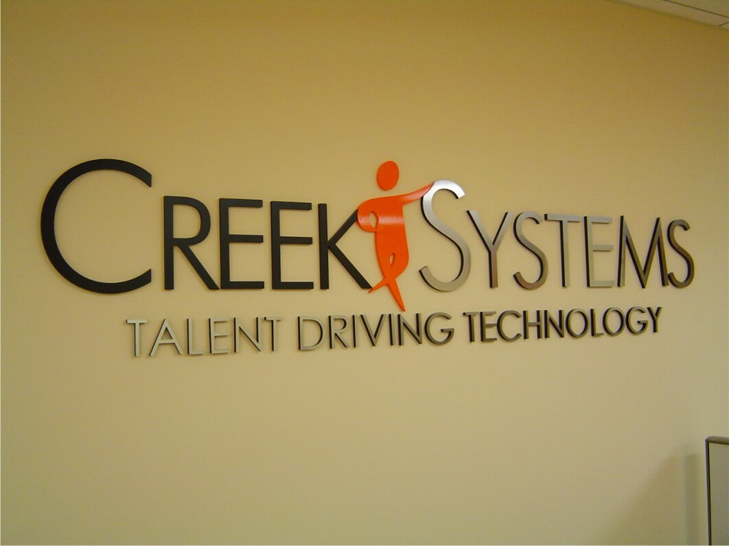 Creek Dimensional Corporate Logo Sign