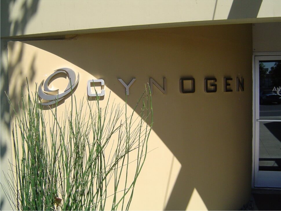 Cynogen Labs Entrance Sign